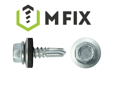 Саморез кровельный по металлу, оцинкованный сверло РТ3 MFIX