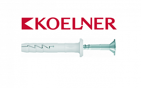 Дюбель-гвоздь  с  грибовидным бортиком KOELNER FX-K