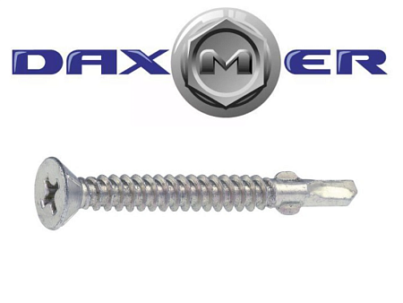 Саморез флюгель Daxmer 4.8x50 цинк 150 шт